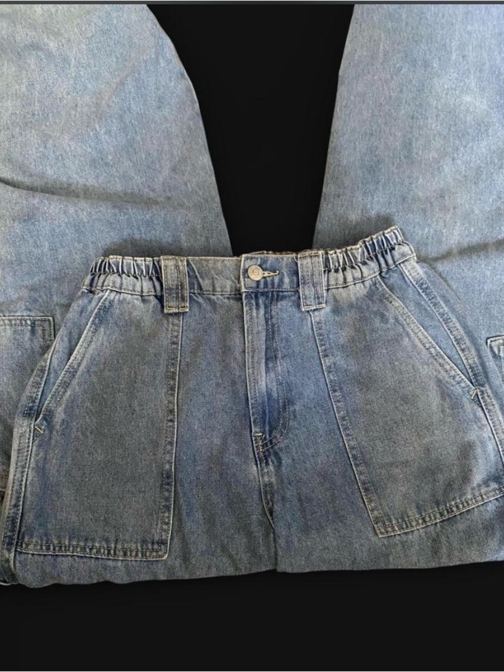 Light Blue Cargo Jeans